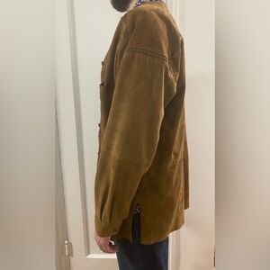 Vintage Western Jacket with Braided Shoulder Detail - Size 46